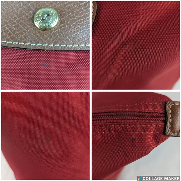 Longchamp Le Pliage Nylon Tote Bag Red – Authentic, Preowned, Ships Today Fast! - Picture 11 of 16
